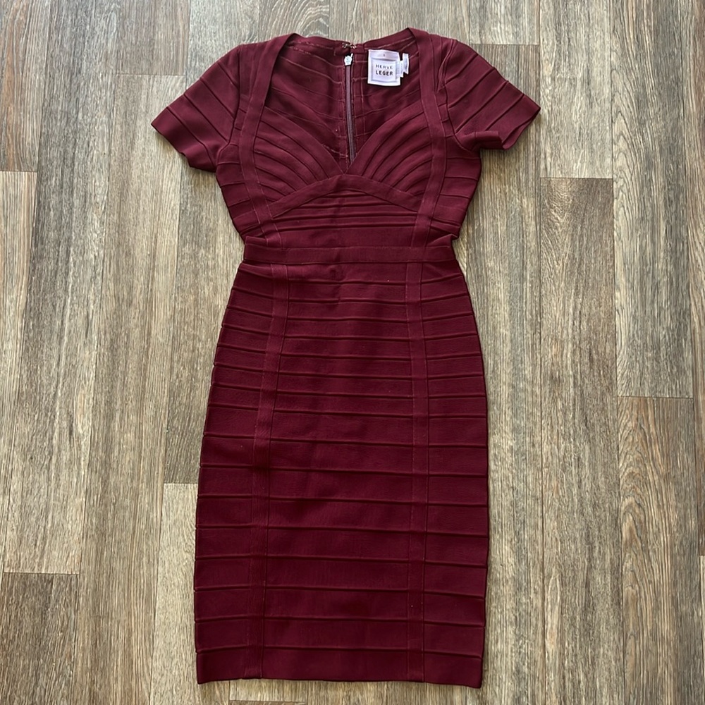 Dress-burgendy